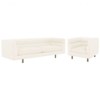 Interlude Home Ornette Sofa Set in Dune