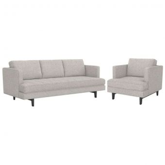 Interlude Home Ayler Sofa Set in Rock