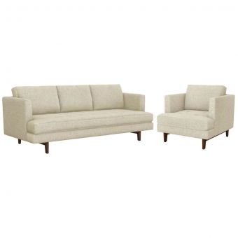 Interlude Home Ayler Sofa Set in Bluff