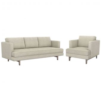 Interlude Home Ayler Sofa Set in Wheat