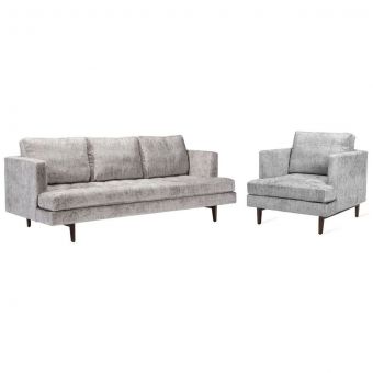 Interlude Home Ayler Sofa Set in Feather