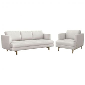 Interlude Home Ayler Sofa Set in Cameo