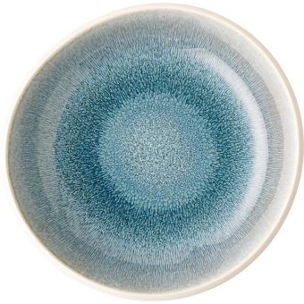 Rosenthal Junto Stoneware Aquamarine Plate, Deep, 6 2/3 inch