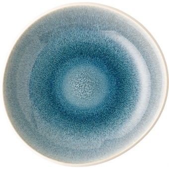 Rosenthal Junto Stoneware Aquamarine Soup Plate, Deep, 8 2/3 inch