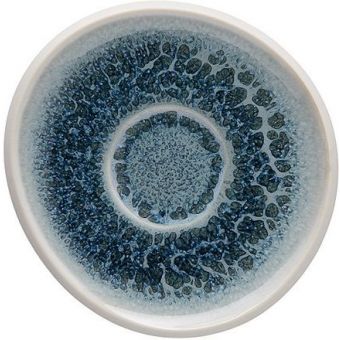 Rosenthal Junto Stoneware Aquamarine Espresso Saucer, 4 1/2 inch