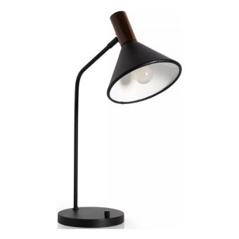 Four Hands Cullen Task Lamp - Black Leather