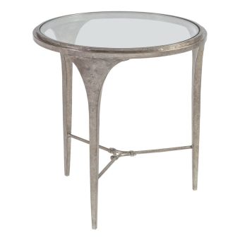 Artistica Home Porto Silver Round End Table
