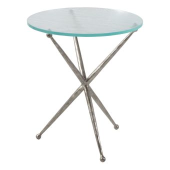 Artistica Home Marcus Silver Round End Table