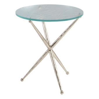 Artistica Home Marcus Champagne Round End Table