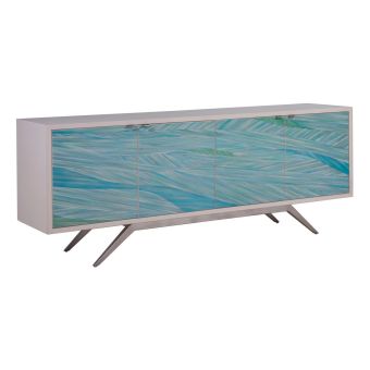 Artistica Home Blue Wave Media Console