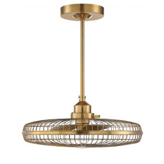 Savoy House Wetherby 1-Light Fan D'Lier in Warm Brass