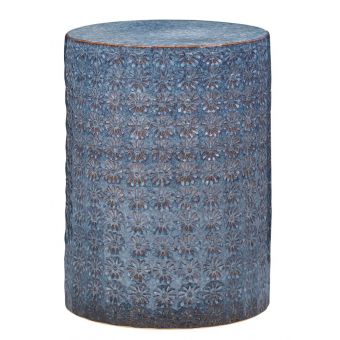 Jamie Young Co Wildflower Side Table - Dark Blue and Grey
