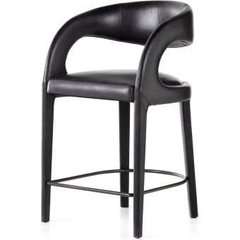 Four Hands Townsend Hawkins Counter Stool - Sonoma Black