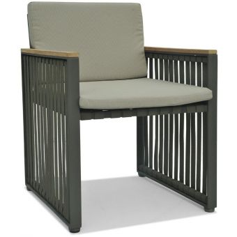 Skyline Design Horizon Dining Armchair - Dark Gray Strap 21MM