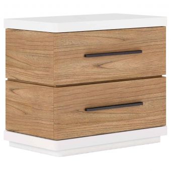 A.R.T. Furniture Portico Nightstand in Sienna, White Plaster