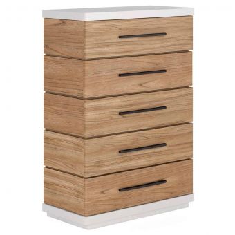 A.R.T. Furniture Portico Drawer Chest in Sienna, White Plaster
