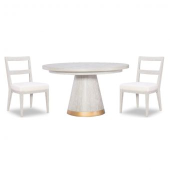 Legacy Classic Miramar Round Dining Set with Wood Side Chair