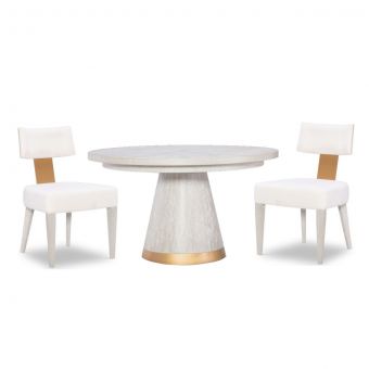 Legacy Classic Miramar Round Dining Set with Upholstered Side Chair
