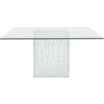 Bernhardt Furniture Interiors Arctic Square Dining Table