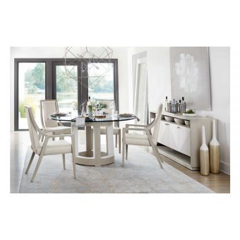Bernhardt Axiom 54" Round Dining Table Set