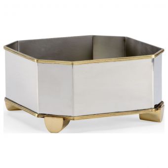 Chelsea House Douglas Freeman Kensington Planter - Nickel/Polished