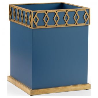 Chelsea House Shayla Copas Perkins Planter - Blue/Metallic Gold