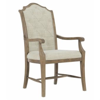 Bernhardt Rustic Patina Arm Chair, Peppercorn Finish