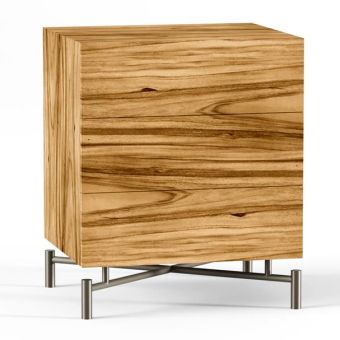 Bernhardt Loft Brasea Nightstand, Tungsten Finish