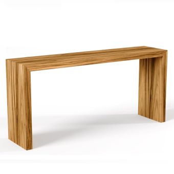 Bernhardt Living Brasea Console Table, Lume Finish