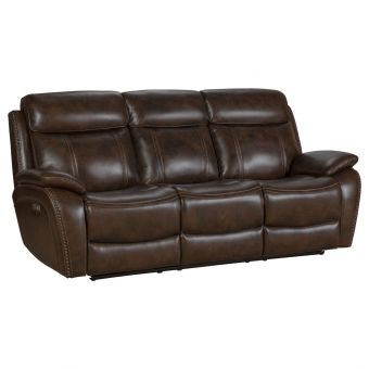 Barcalounger Sandover Power Reclining Sofa - Tri-Tone Chocolate