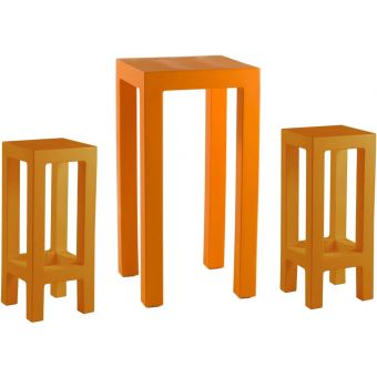 Vondom Jut Basic Bar Set in Orange