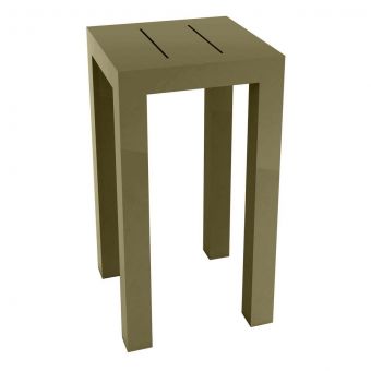Vondom Jut Lacquered Bar Table in Khaki