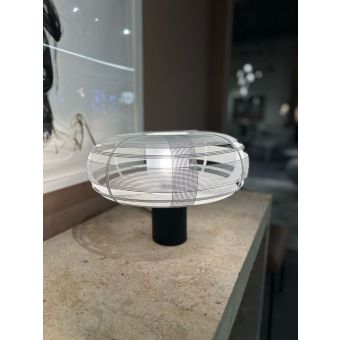 Oggetti Schema Tubby Table Lamp, Black/White