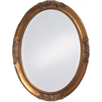Howard Elliot Queen Ann Mirror in Antique Gold