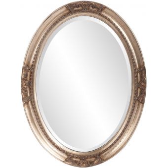 Howard Elliot Queen Ann Mirror in Antique Silver