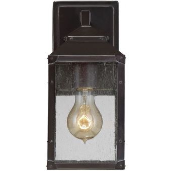 Savoy House Brennan 1-Light Outdoor Wall Lantern in Bronze - Small