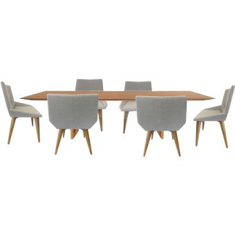 Uultis Radi 98" Dining Set MH9021 148-Teak 50094388