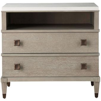 Universal Furniture Playlist Two Drawer Nightstand in Smoke (CL1A) - CLEARANCE SALE