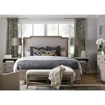 Universal Furniture Playlist Harmony Bedroom Set in Smoke on The Water, King