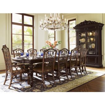 Tommy Bahama Home Royal Kahala Islands Edge and Pacific Rim Dining Set