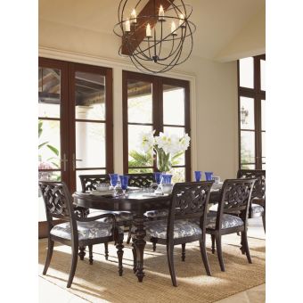 Tommy Bahama Home Royal Kahala Islands Edge Dining Set