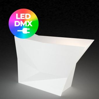 Vondom Faz RGBW LED DMX Side Bar Counter in Ice