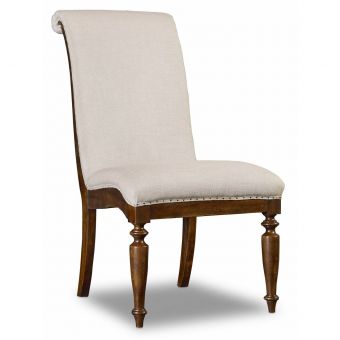 Hooker Furniture Archivist Upholstered Side Chair in Dark Wood