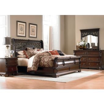 Liberty Furniture Arbor Place King Sleigh Bedroom Set #575-BR-KSL