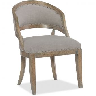 Hooker Furniture Boheme Garnier Barrel Back Chair in Grey - Set of 2