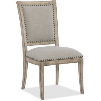 Hooker Furniture Boheme Vitton Upholstered Side Chair in Grey - Set of 2