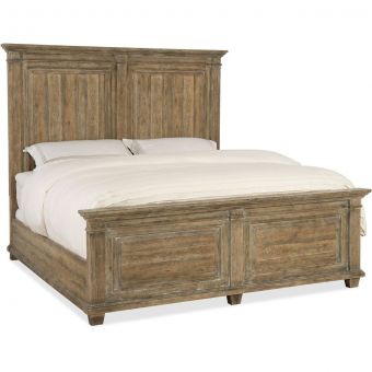 Hooker Furniture Boheme Laurier King Panel Bed in Brown