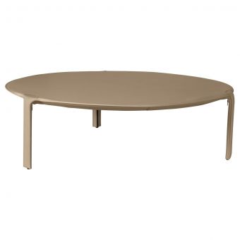 Oggetti Libro Round Cocktail Table, Taupe