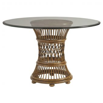 Tommy Bahama Home Bali Hai Aruba Dining Table With 48" Glass Top