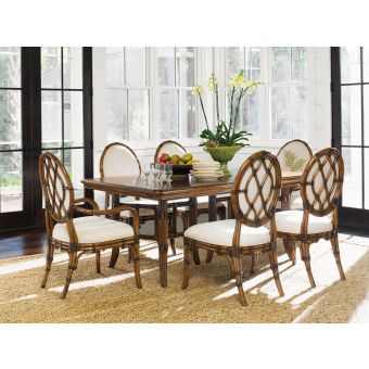 Tommy Bahama Home Bali Hai Fisher Island Rectangular Dining Set #881-02